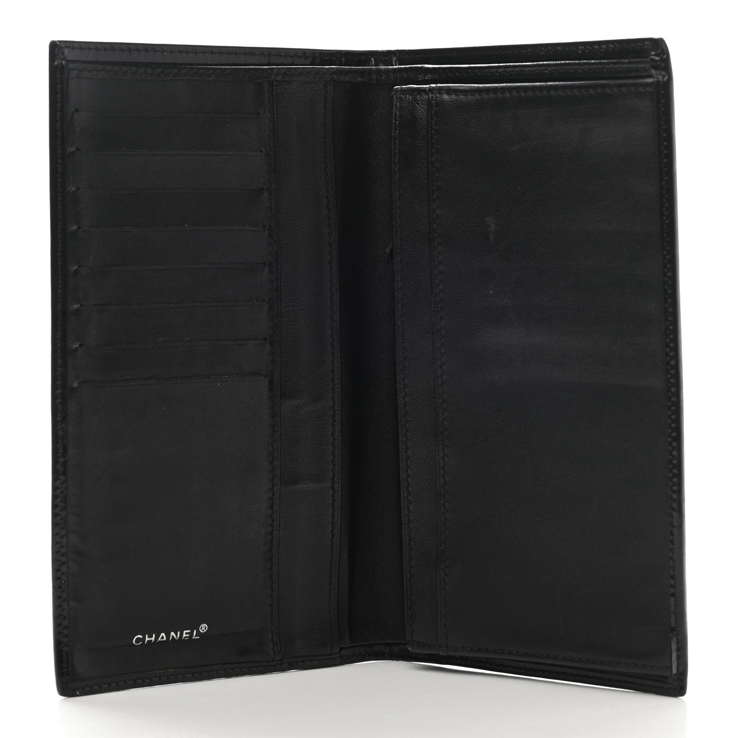 Chanel Patent CC Yen Wallet Black 5 of 9