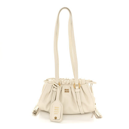 Miu Miu Nappa Mini Joie Shoulder Bag White 1 of 10