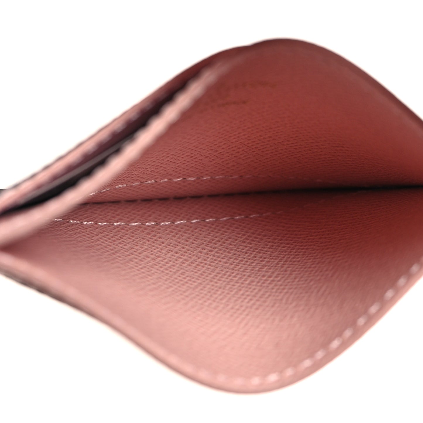 Monogram LV Charms Card Holder Rose Ballerine