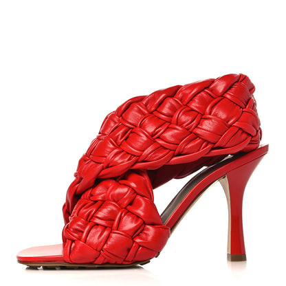 Bottega Veneta Shiny Nappa Intrecciato The Board Sandals 37 Nail Polish 1 of 7