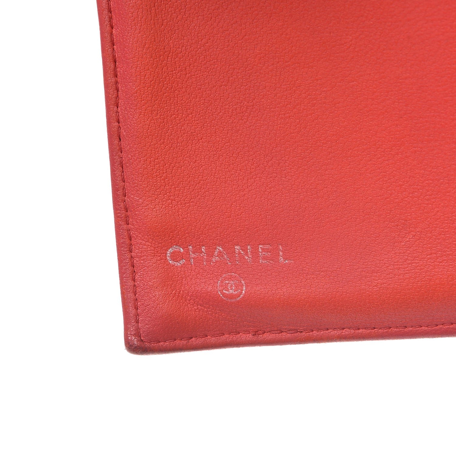 Chanel Perforated Lambskin Quilted Flap Wallet Red 6 of 20