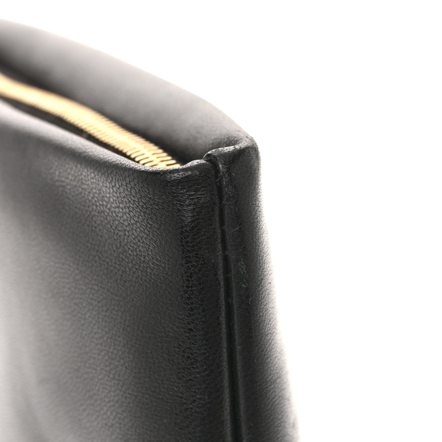 Saint Laurent Lambskin Small Calypso Pouch Black 8 of 10