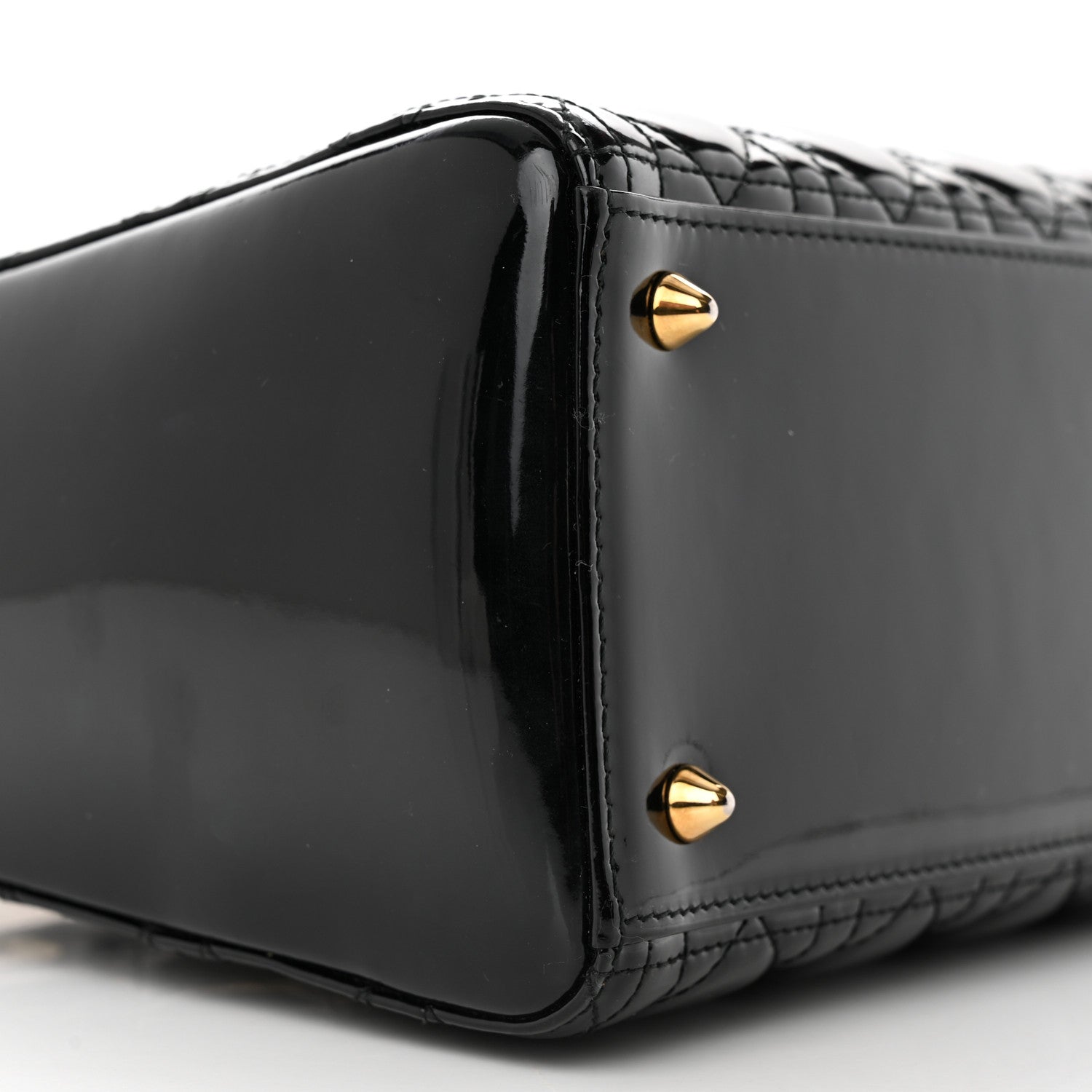 Christian Dior Patent Cannage Medium Lady Dior Black 9 of 12