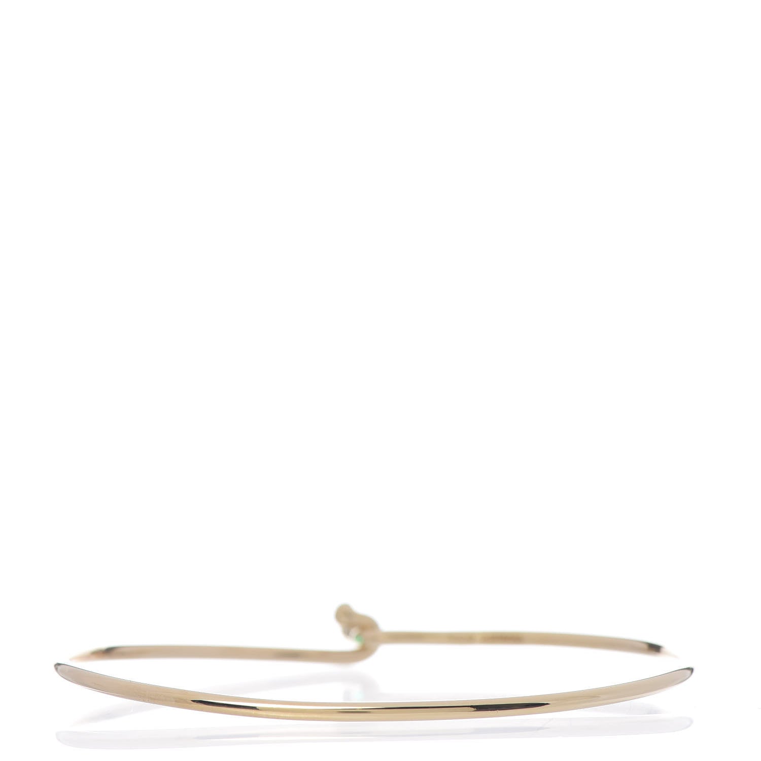 Tiffany 14K Yellow Gold Emerald Hook Bracelet 3 of 5