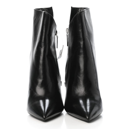 Saint Laurent Calfskin Niki 105 Wedge Booties 40 Black 2 of 4
