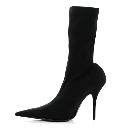 Balenciaga Jersey Crepe Round Toe Knife Booties 39 Black 1 of 7