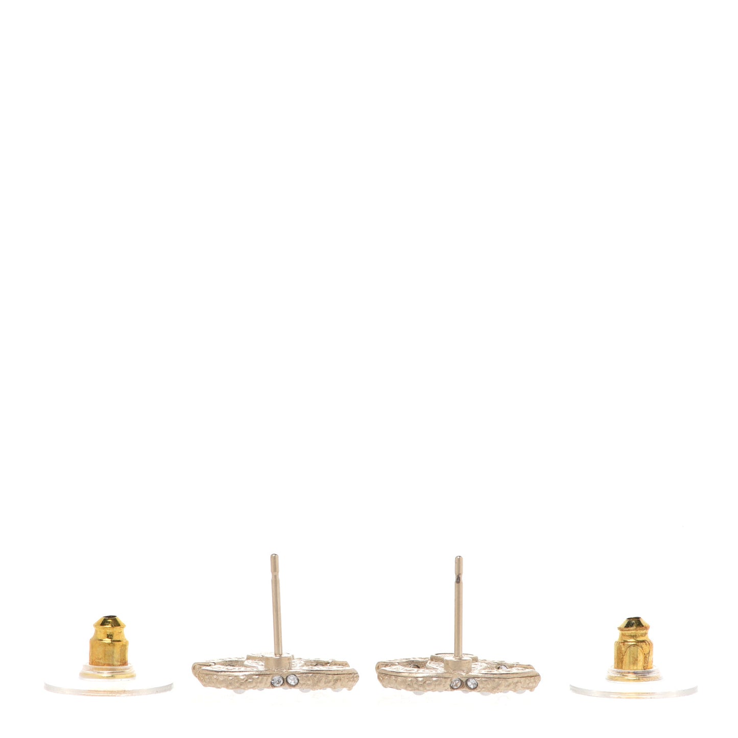 Pearl CC Earrings Gold