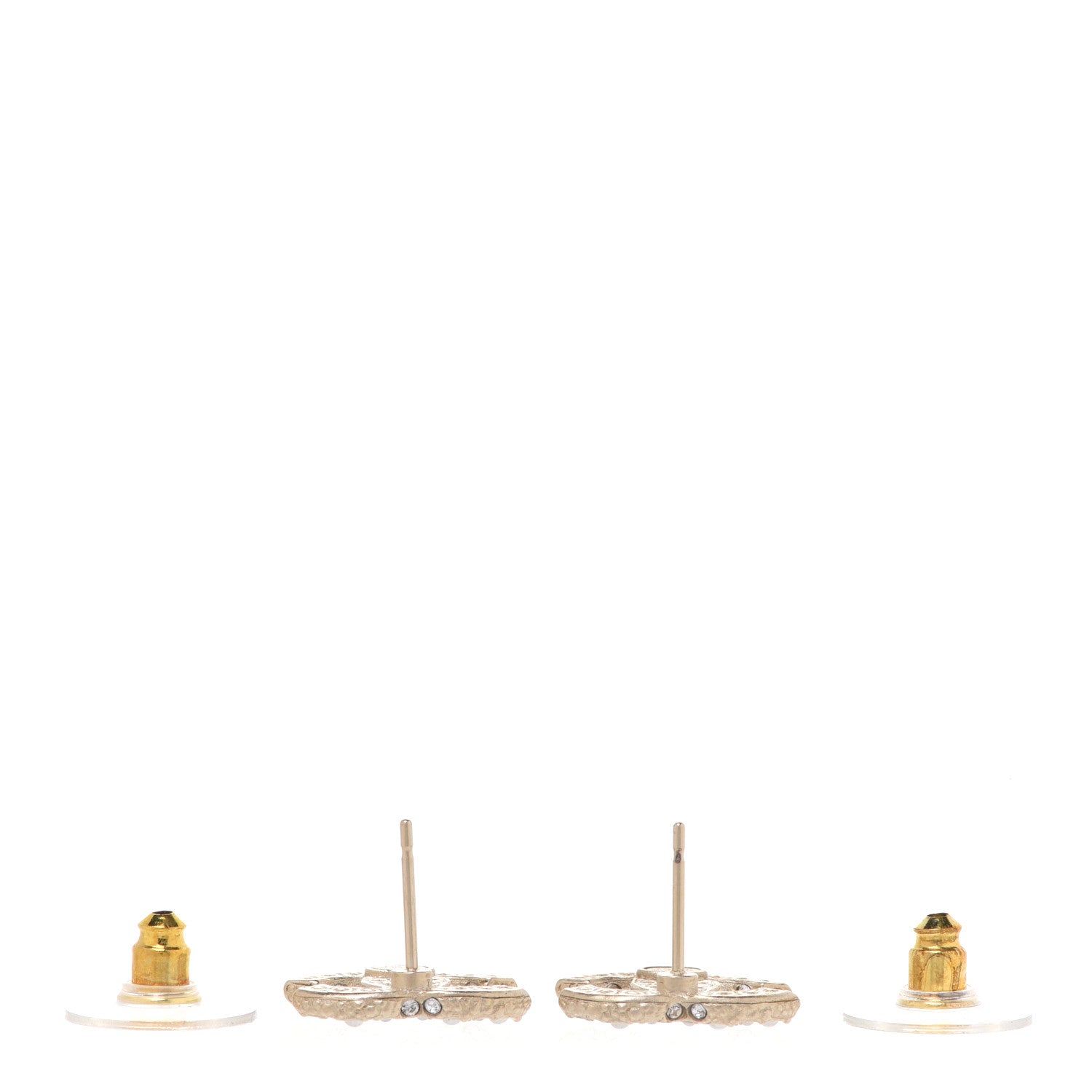 Chanel Pearl CC Earrings Gold 3 of 5