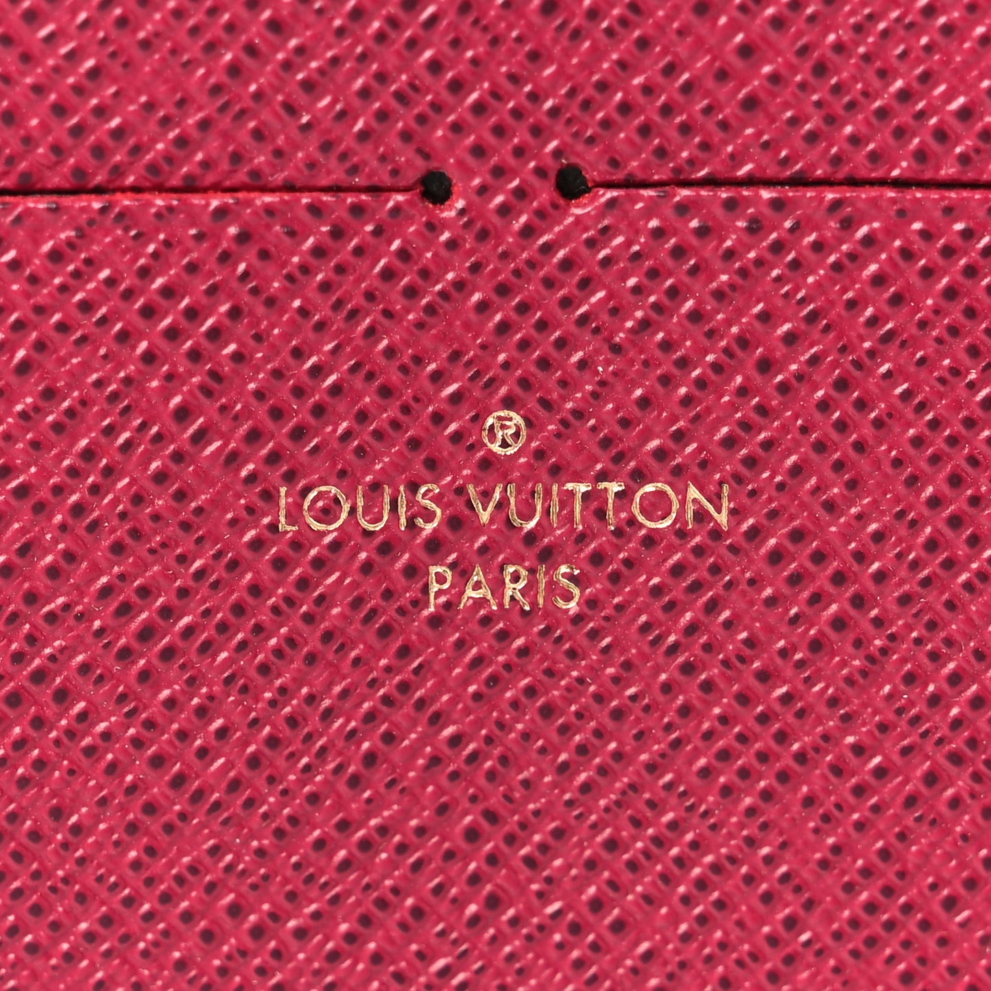 Calfskin Felicie Card Holder Insert Fuchsia