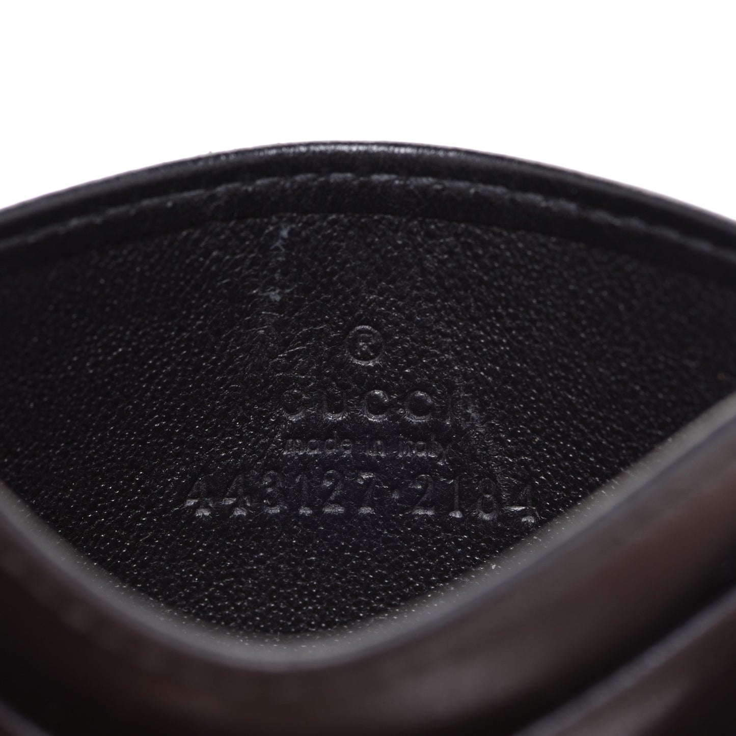 Calfskin Matelasse GG Marmont Card Holder Black