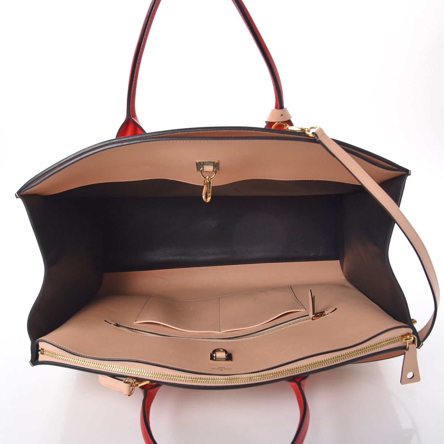 Calfskin City Steamer XL Black Creme Bourgogne