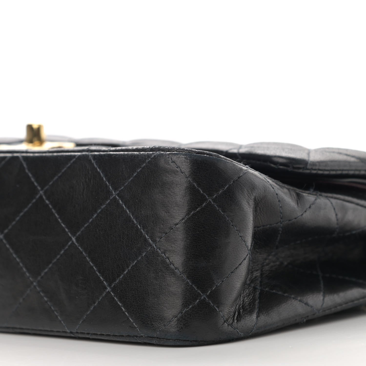 Chanel Lambskin Quilted Medium Double Flap Navy 9 of 13