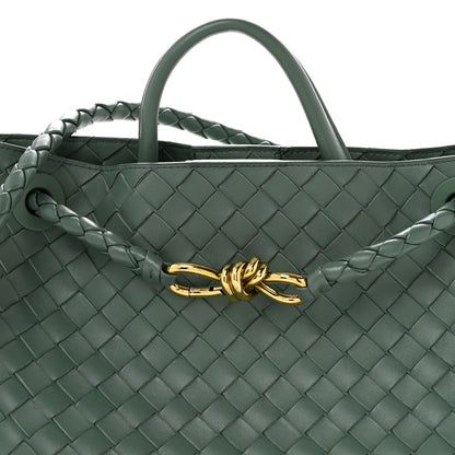 Bottega Veneta Nappa Intrecciato Medium Andiamo Shoulder Bag Aloe 7 of 13