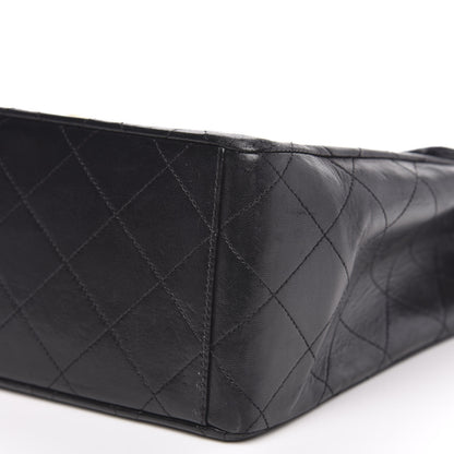 Chanel Lambskin Quilted XL Jumbo Single Flap Black 9 of 14