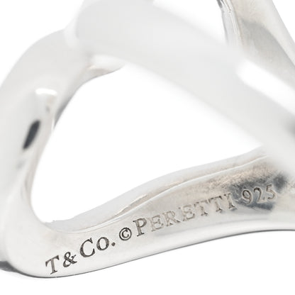 Tiffany Sterling Silver Elsa Peretti Open Heart Ring 49 4.75 4 of 4