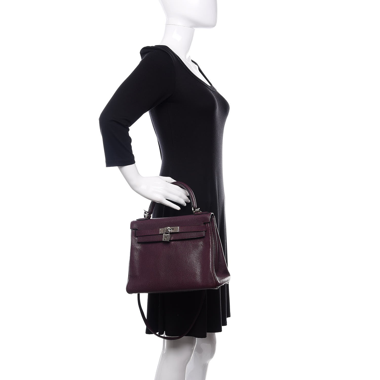 Hermes Chevre Mysore Kelly Retourne 28 Raisin 3 of 12