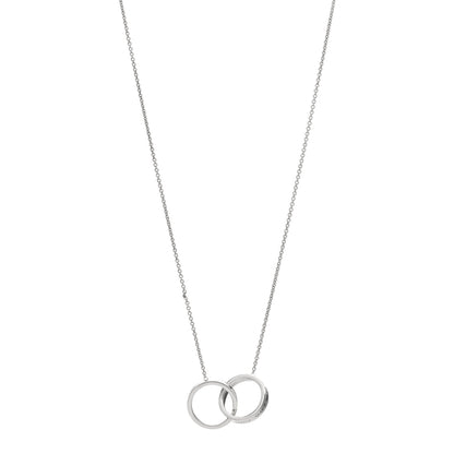 Tiffany Sterling Silver 1837 Interlocking Circles Pendant Necklace 1 of 3