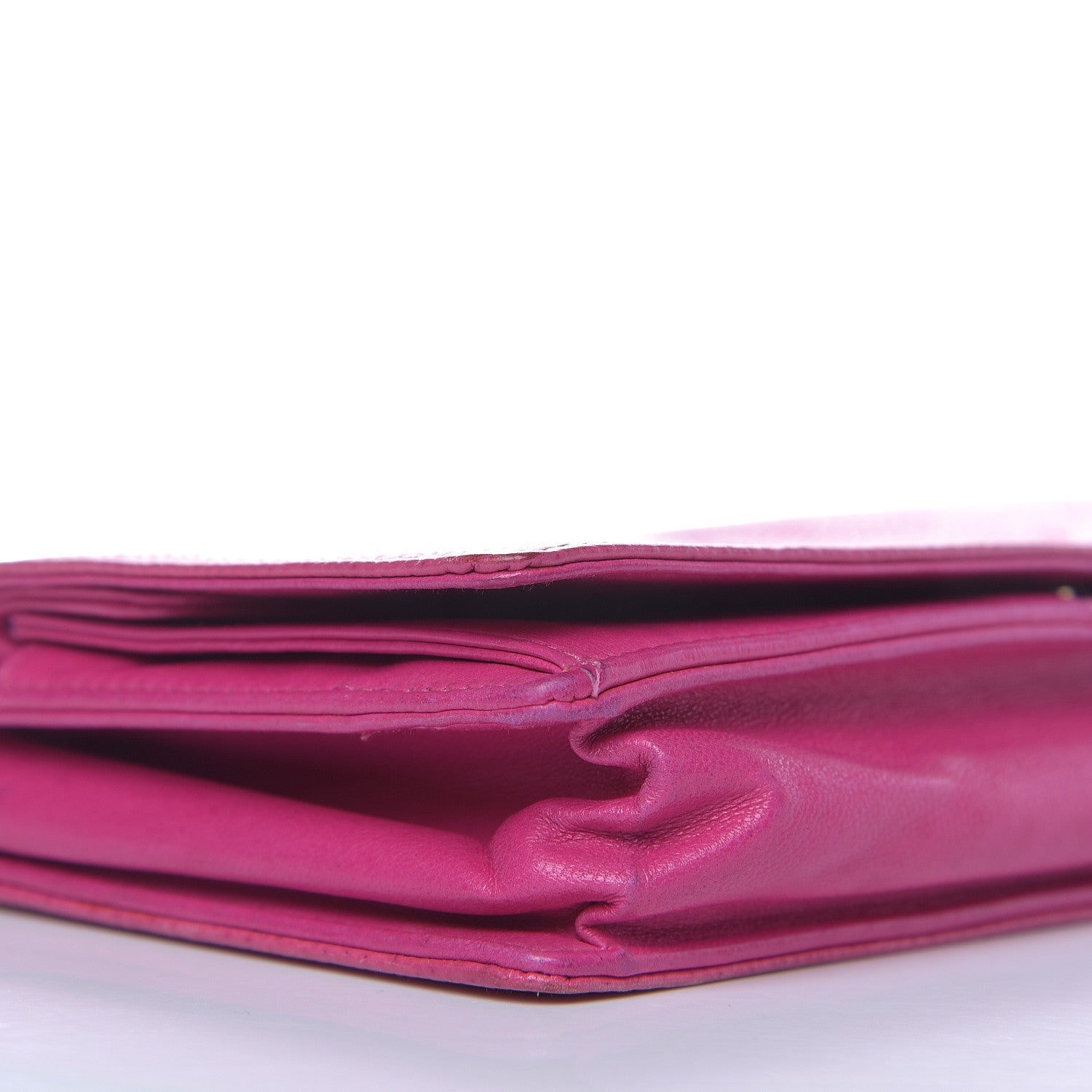 Chanel Caviar Timeless CC Wallet On Chain WOC Pink 8 of 11