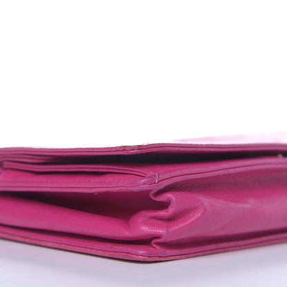 Chanel Caviar Timeless CC Wallet On Chain WOC Pink 9 of 12
