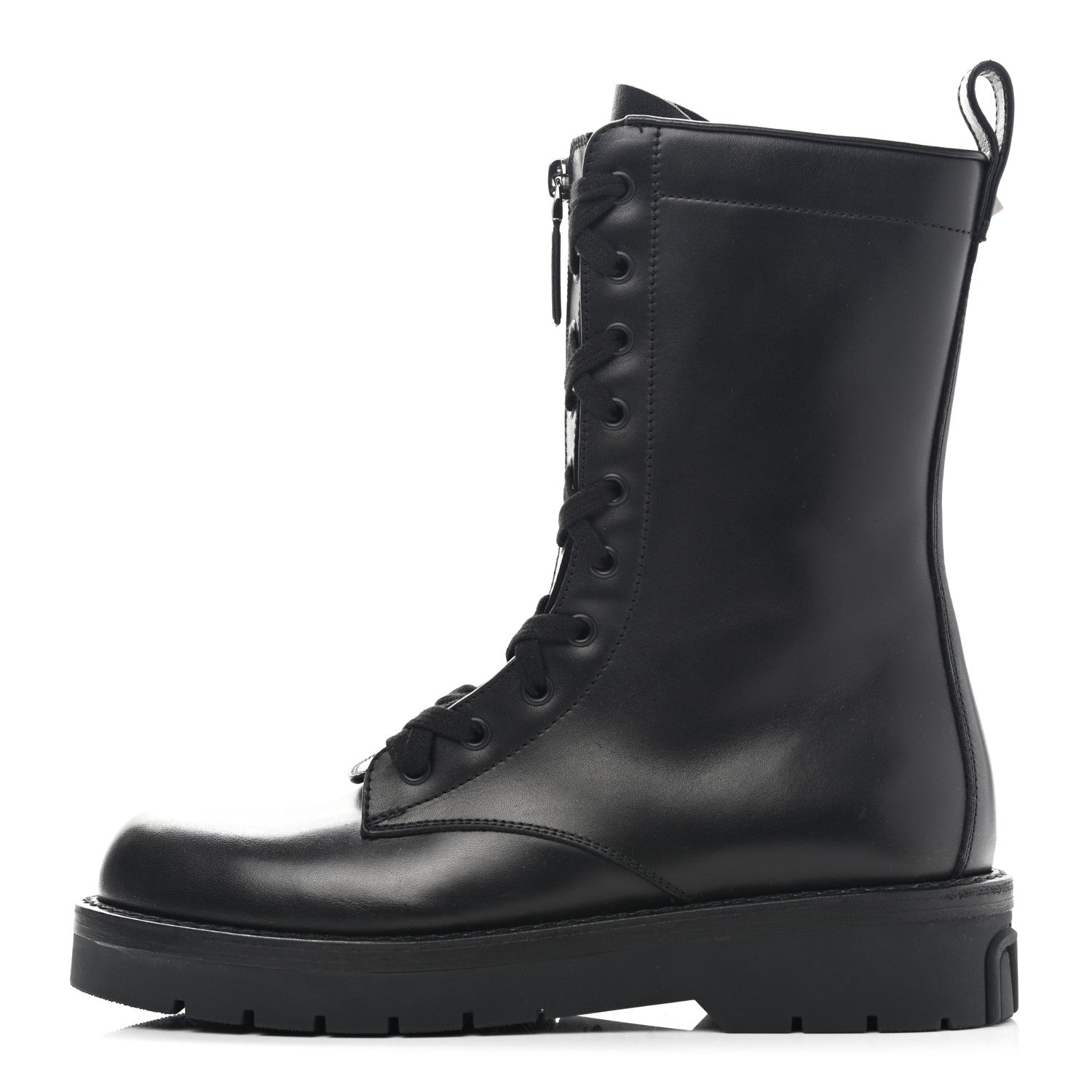 Valentino Garavani Calfskin XCombat 20/40mm Boots 39 Black 1 of 8