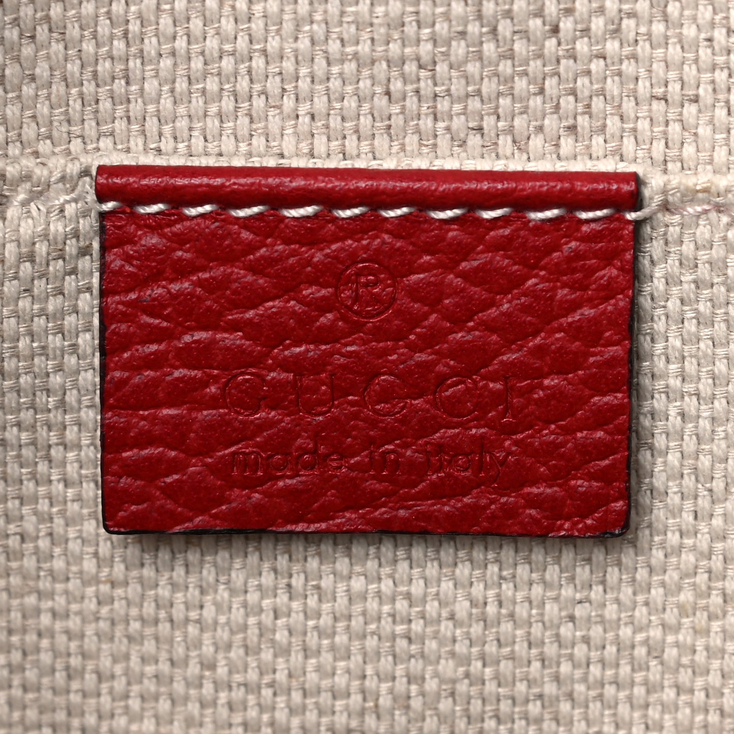 Dollar Calfskin Bi-Color Small Soho Disco Bag New Rosette Hibiscus Red