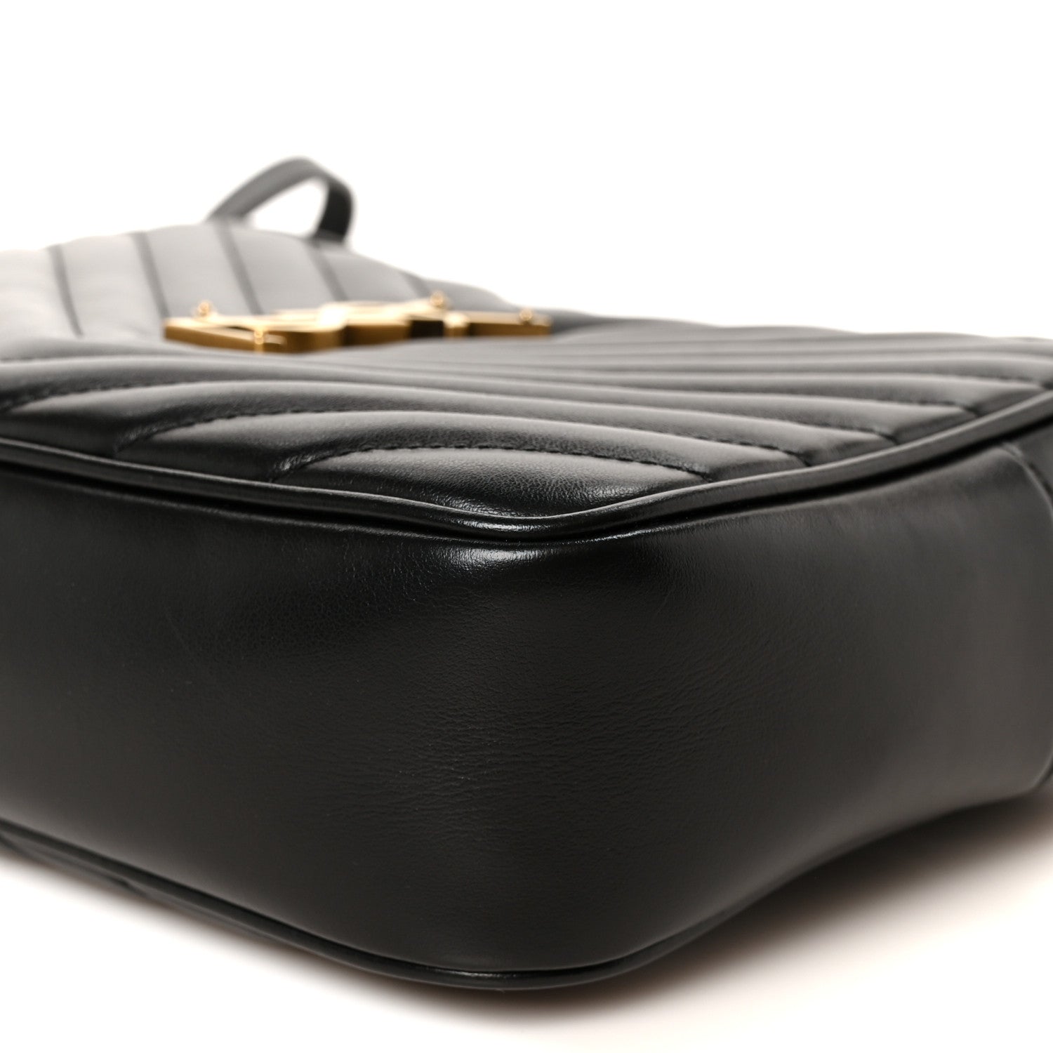 Saint Laurent Calfskin Matelasse Monogram Lou Camera Bag Black 10 of 10