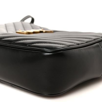 Saint Laurent Calfskin Matelasse Monogram Lou Camera Bag Black 10 of 10