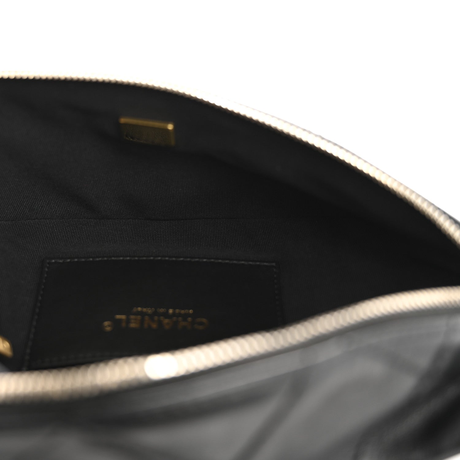 Chanel Lambskin Enamel Quilted Waist Bag Black 5 of 13