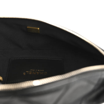 Chanel Lambskin Enamel Quilted Waist Bag Black 5 of 13