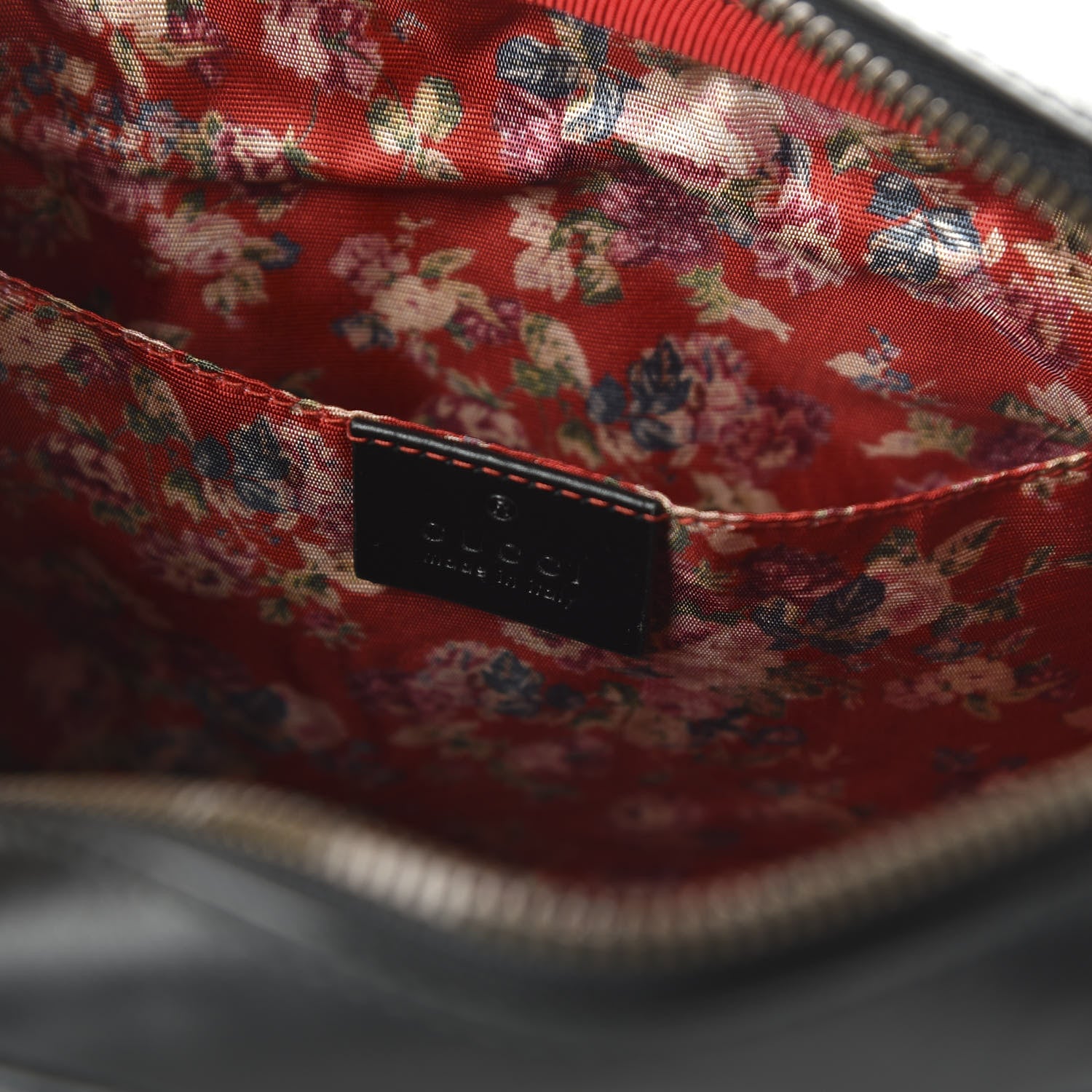 Gucci Calfskin Web Trapuntata Small GG Shoulder Bag Black 8 of 10