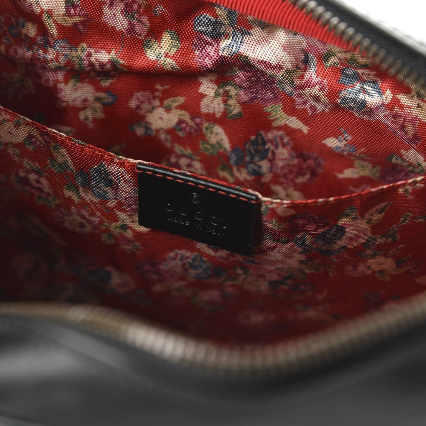 Calfskin Web Trapuntata Small GG Shoulder Bag Black