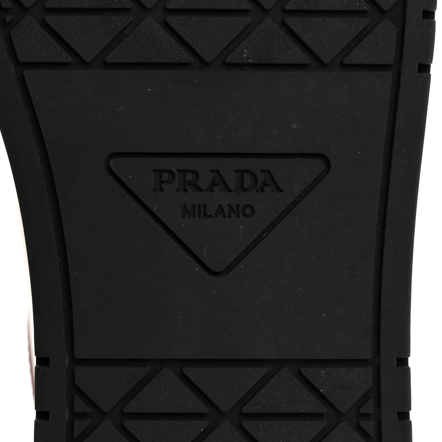 Prada Vitello Sport Spazzolato Rois Rubber Triangle Logo Perforated Womens District Low Top 30mm Sneakers 36 White Alabastro 8 of 16