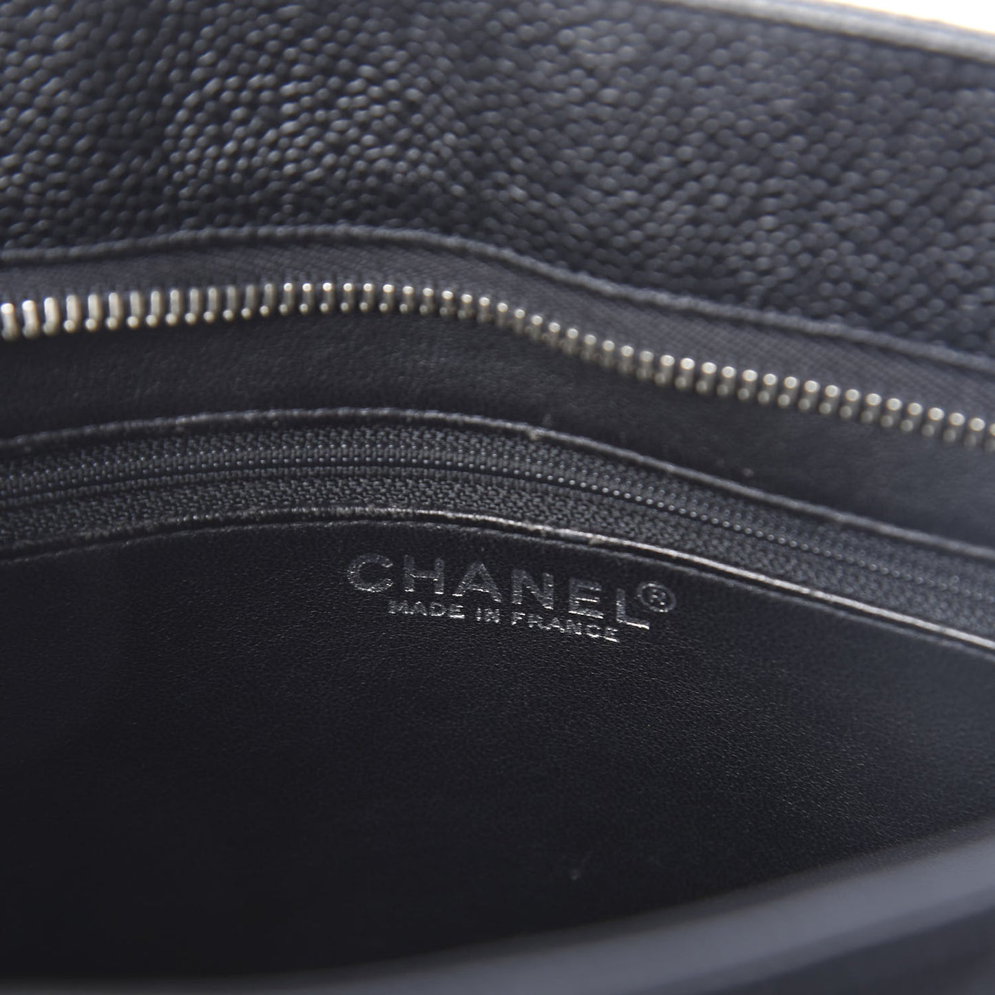 Caviar Quilted Medallion Tote Black