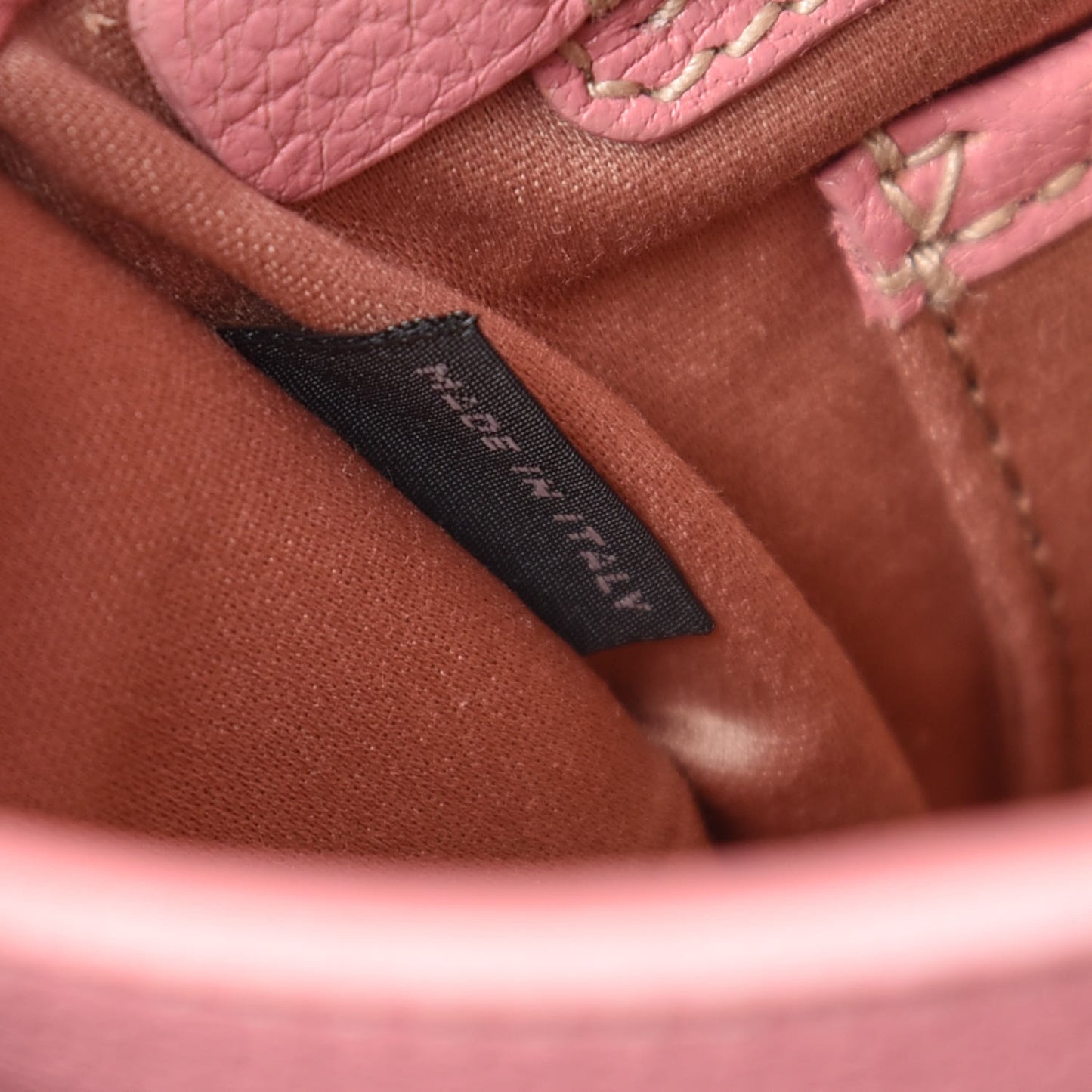 Goatskin Madras Shoulder Bag Rosa