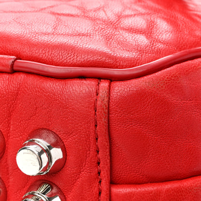 Alexander Wang Pebbled Lambskin Mini Rockie Red Rhodium Hardware 14 of 17