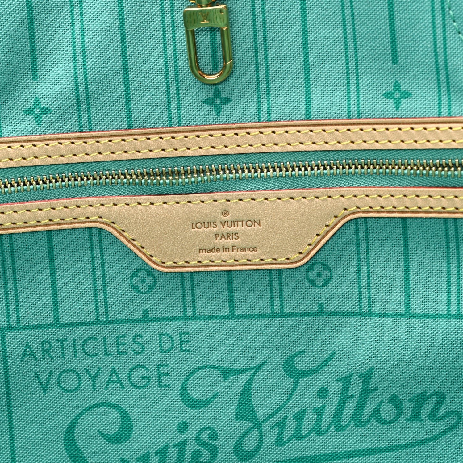 Louis Vuitton Monogram My LV Heritage Neverfull Turquoise White 6 of 11