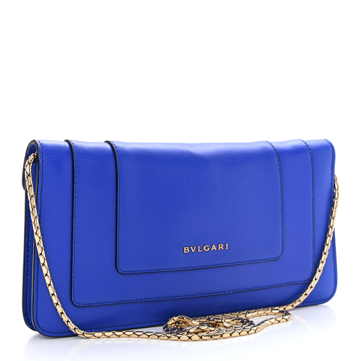Bulgari Calfskin Serpenti Forever Crossbody Bag Blue 4 of 11