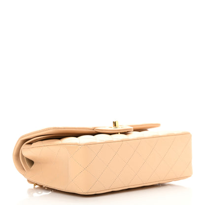 Chanel Lambskin Quilted Small Double Flap Beige 3 of 14