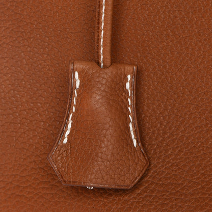 Hermes Natural Barenia Faubourg Birkin 30 Fauve 13 of 33