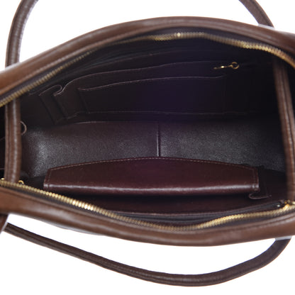 Chanel Lambskin Chevron Quilted Shoulder Bag Brown 5 of 24