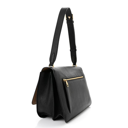 Burberry Grained Calfskin Medium TB Bag Black 3 of 9