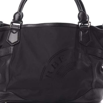Burberry Nylon Calfskin Tote Black 9 of 13