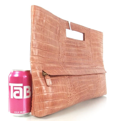 Nancy Gonzalez Crocodile Convertible Clutch Pink 2 of 8