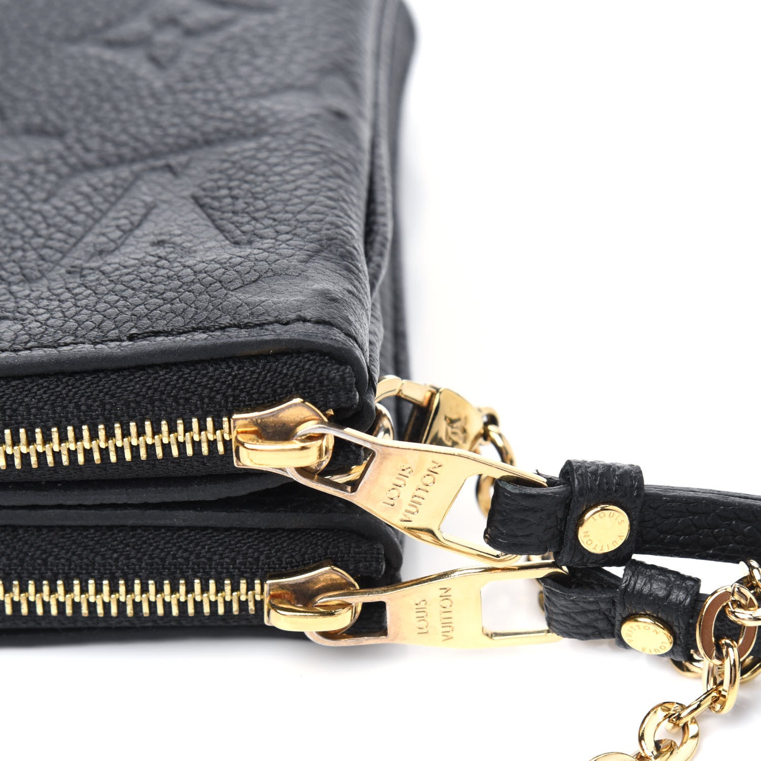 Louis Vuitton Empreinte Double Zip Pochette Black 16 of 17
