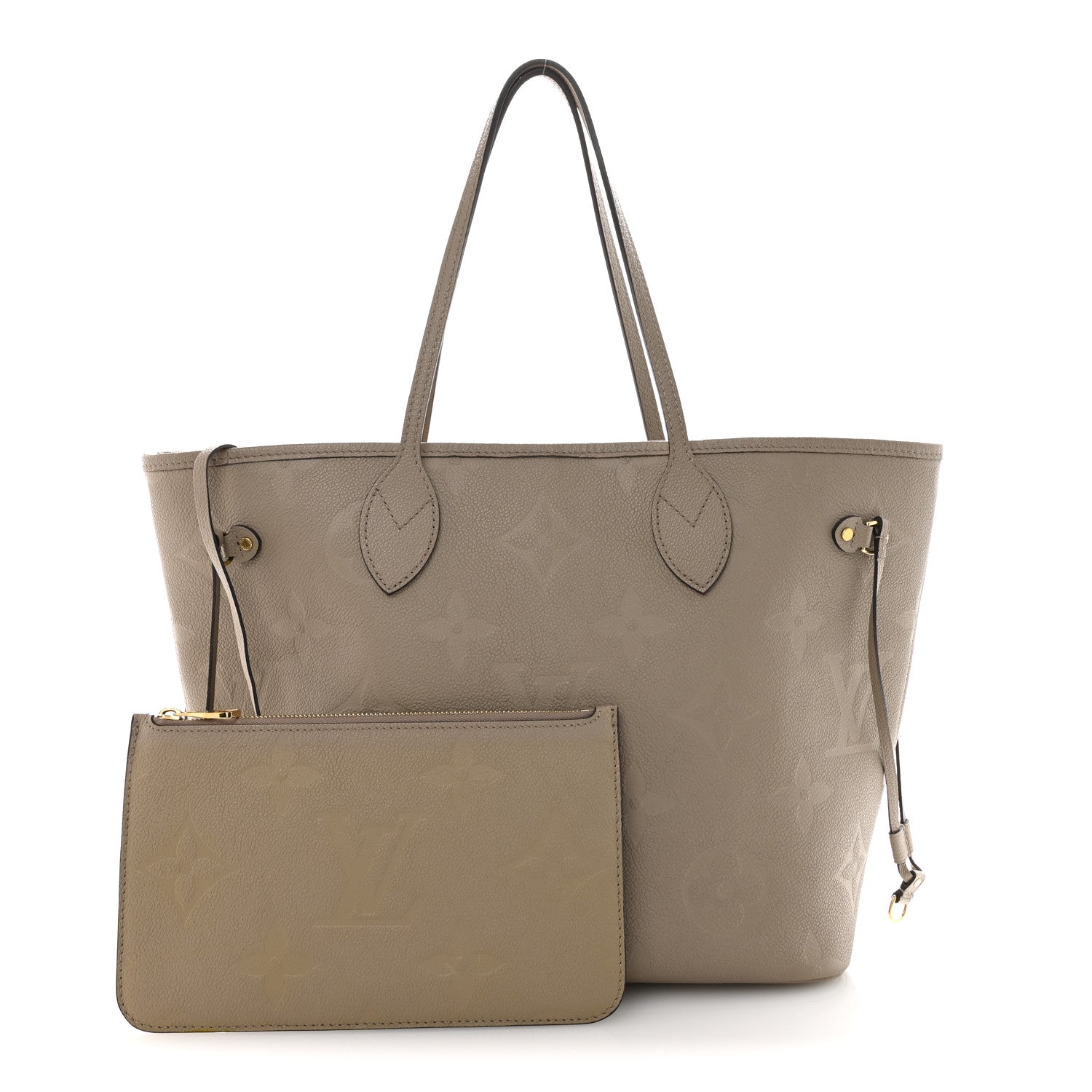 Louis Vuitton Empreinte Monogram Giant Neverfull MM Tourterelle 3 of 13