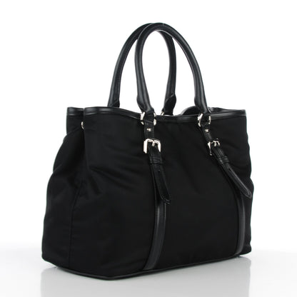 Prada Tessuto Soft Calf Tote Nero Black 3 of 9