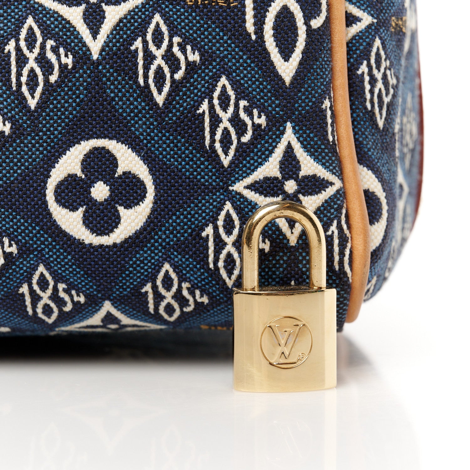 Louis Vuitton Jacquard Since 1854 Speedy Bandouliere 25 Blue 9 of 14