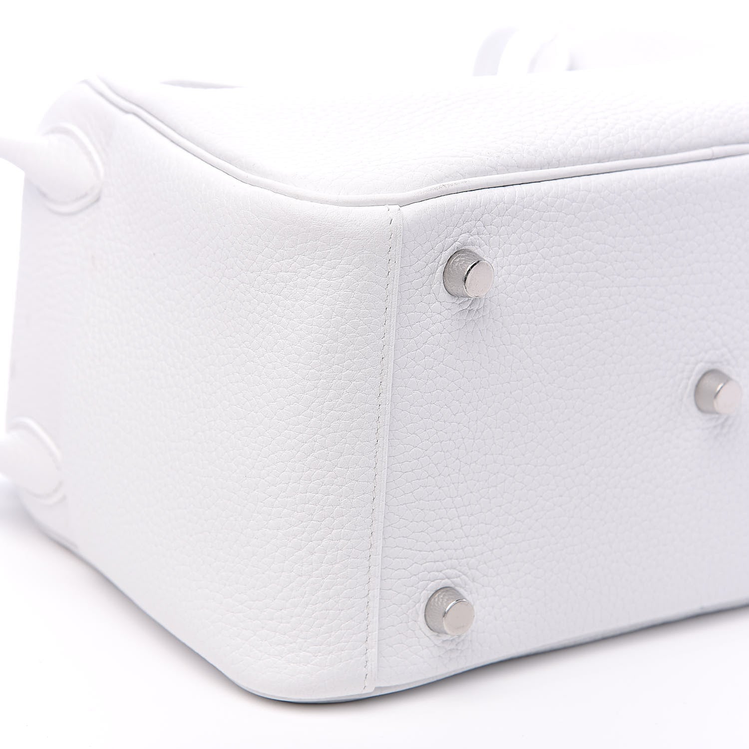 Hermes Taurillon Clemence Lindy 26 White 8 of 11