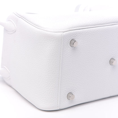 Hermes Taurillon Clemence Lindy 26 White 8 of 11