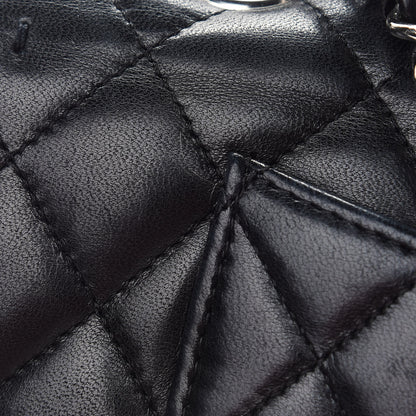 Chanel Lambskin Quilted Medium Double Flap Black 10 of 15
